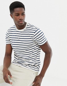 Белая узкая футболка в полоску J.Crew Mercantile - Белый