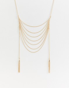 Многоярусное ожерелье с дизайном лесенка Missguided - Золотой