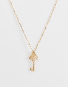 Ожерелье с подвеской-ключом Missguided - Золотой