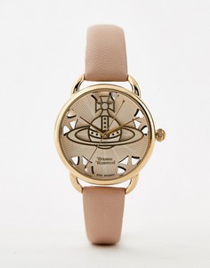Часы с кожаным ремешком Vivienne Westwood Leadenhall - Бежевый