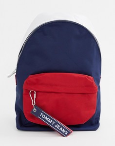 Средний рюкзак с логотипом Tommy Jeans - Темно-синий