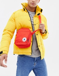 Красная сумка через плечо с нашивкой Converse Chuck Taylor - Красный