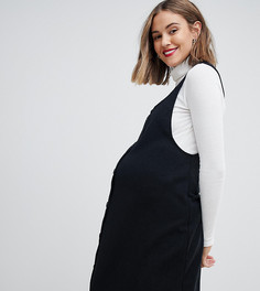 Черное платье-сарафан на пуговицах New Look Maternity - Черный