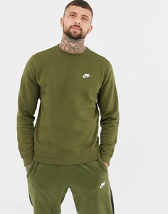 Зеленый свитшот Nike Club 804340-395 - Зеленый