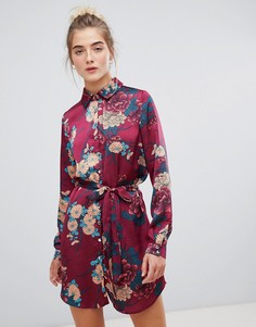 Платье-рубашка с цветочным принтом Parisian - Мульти