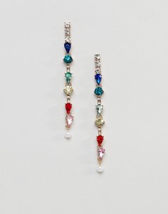 Серьги с камнем Steve Madden - Мульти