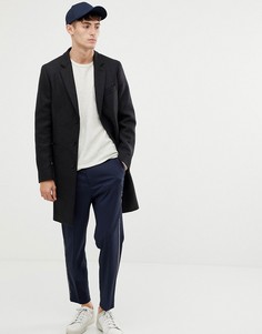 Темно-серое пальто из шерсти и кашемира PS Paul Smith ePSom - Серый