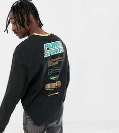 Черный лонгслив из органического хлопка Puma эксклюзивно для ASOS - Черный
