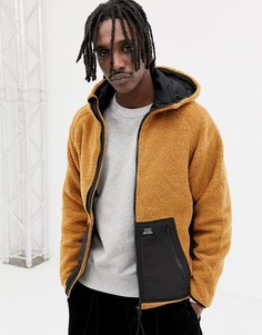 Куртка из искусственного меха Pull&Bear - Рыжий Pull&;Bear
