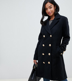 Пальто в стиле милитари Y.A.S Petite - Черный