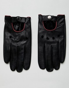 Кожаные перчатки ASOS DESIGN - Черный