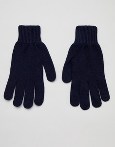 Темно-синие кашемировые перчатки Paul Smith - Темно-синий