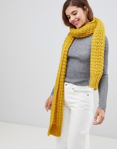 Вязаный шарф 7X - Желтый
