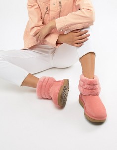 Розовые стеганые ботинки Ugg Fluff - Розовый