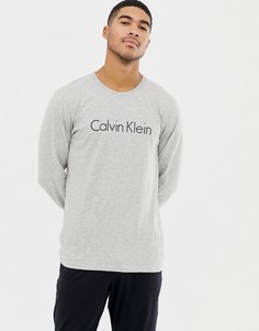 Хлопковый лонгслив Calvin Klein Comfort - Серый