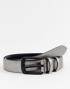 Smith & Canova belt with metallic details in silver - Мульти