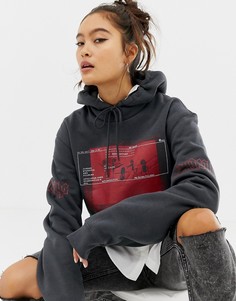 Худи из органического хлопка с принтом Cheap Monday - Черный