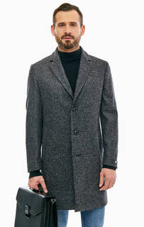 Полушерстяное демисезонное пальто на пуговицах Karl Lagerfeld