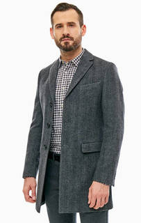 Серое шерстяное пальто на пуговицах Marc Opolo