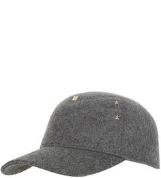 Серая шерстяная бейсболка с металлическим декором Tommy Hilfiger