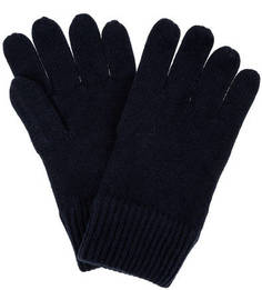 Синие хлопковые перчатки мелкой вязки Tommy Hilfiger
