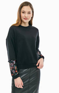 Хлопковый свитшот с контрастным принтом Tom Tailor Denim