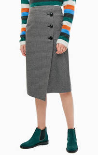 Юбка средней длины с запахом TOM Tailor