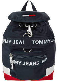 Синий текстильный рюкзак с откидным клапаном Tommy Jeans