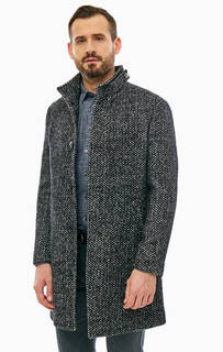 Серое шерстяное пальто с карманами Marc Opolo