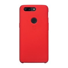 Чехол (клип-кейс) ONEPLUS Silicone Protective Case, для OnePlus 5T, красный [5431100036]