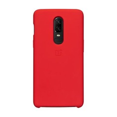 Чехол (клип-кейс) ONEPLUS Silicone Protective Case, для OnePlus 6, красный [5431100050]