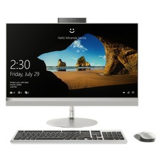 Моноблок LENOVO IdeaCentre 520-27ICB, 27&quot;, Intel Core i5 8400T, 8Гб, 16Гб Intel Optane, 1000Гб, AMD Radeon RX 550 - 4096 Мб, DVD-RW, Windows 10, серебристый [f0de002drk]