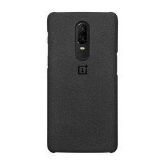 Чехол (клип-кейс) ONEPLUS Sandstone Protective Case, для OnePlus 6, серый [5431100045]