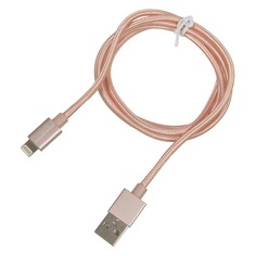 Кабель SMARTERRA Lightning (m) - USB A(m), 1.0м, MFI, розовое золото [stral002mrg]