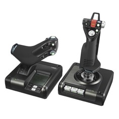 Геймпад проводной LOGITECH G Saitek X52 Pro Flight Control System черный [945-000003]