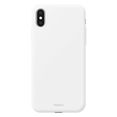 Чехол (клип-кейс) DEPPA Gel Color Case, для Apple iPhone X/XS, белый [85360]