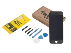 Комплект для самостоятельного ремонта телефона RocknParts Дисплей для iPhone 7 Black +защитное стекло+набор инструментов+пошаговая инструкция 646355
