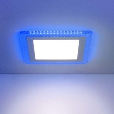 Встраиваемый светильник elektrostandard dls024 10w 4200k подсветка blue a038380