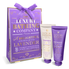 Набор подарочный женский THE LUXURY BATHING BY GRACE COLE LAVENDER & HONEYSUCKLE крем для тела 50 мл, крем для рук и ногтей 50 мл