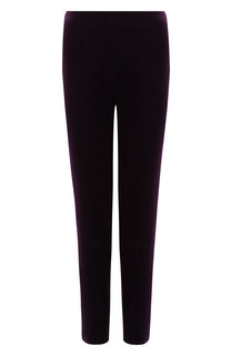 Бархатные брюки прямого кроя Escada