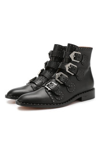 Кожаные ботинки Elegant Studs с брогированием Givenchy