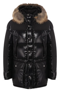 Пуховая куртка Frey на молнии с капюшоном Moncler