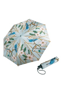 Бирюзовый зонт с принтом Goroshek