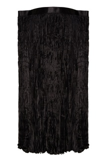 Черная юбка из жатого гофре Junya Watanabe