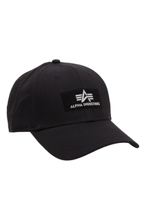 Черная кепка с логотипом Alpha Industries