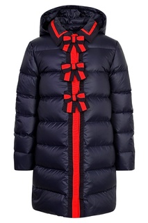 Пуховик с контрастной отделкой Gucci Kids