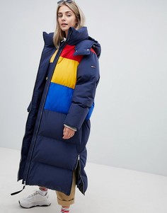 Дутая oversize-куртка в стиле колор блок Tommy Jeans - Мульти
