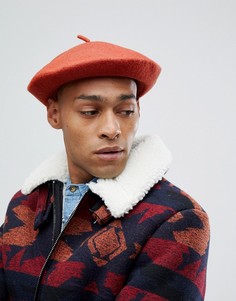 Коричневый берет ASOS DESIGN - Рыжий