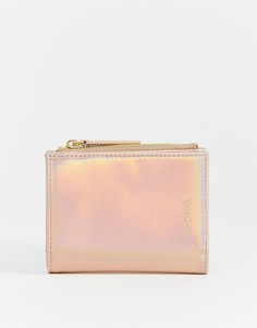 Розовый бумажник цвета металлик Monki - Розовый
