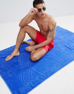 Синее пляжное полотенце с логотипом United Colors of Benetton - Синий